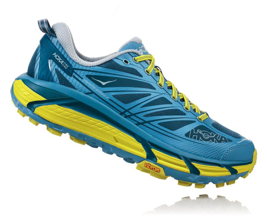 Hoka One One Spor Ayakkabı Erkek Mavi - Mafate Speed 2 - RJ9146307